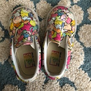 Girls Vans shoes multi-color print